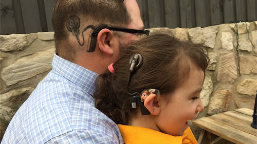Dan Backhouse and daughter Bella… “If ever there is a time she feels tested or unsure, I am hoping that she can draw strength from her dad.” 