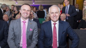 Chief Minister Andrew Barr and Prime Minister Malcolm Turnbull