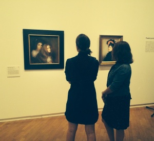 Previewing the paintings