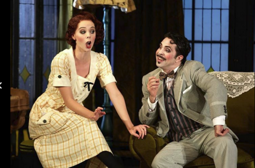 Anna Dowsley as Rosina and Paolo Bordogna as Figaro, photo Keith Saunders