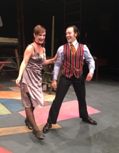 Helen McFarlane as Jenny Diver and Tim Sekuless as Mack the Knife in "The Threepenny Opera".