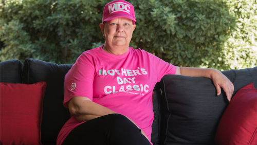 Breast-cancer sufferer Trish Grice… “The more money that is spent on research the more we will understand it.” Photo by Andrew Finch 