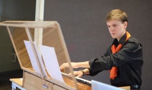  Byrd to Britten - Samuel Giddy playing the organ built by his father - Photo by Hou Leong 