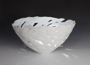 Les Blakebrough - 'The Kelp #30', hand built, unglazed Southern Ice porcelain