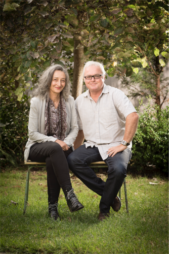 Eugenia Fragos and Andrew Bovell… “He's a really good collaborator. I don't skite much about my husband, but so much of his work has been in collaboration," says Fragos. 