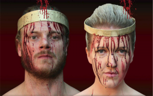 Chris Zuber and Jenna Price… “Macbeth's” murderous duo. 
