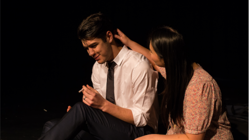 Cole Hilder and Jenny Lu in the "creepy" new play "Highway". Photo by Michael Jackson-Rand 