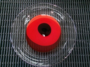 “Red Poppy” award crafted in glass by Annette Blair
