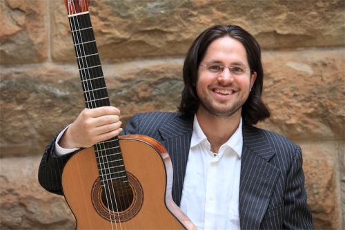 Classical guitarist Jacob Cordover… launching a new CD. 