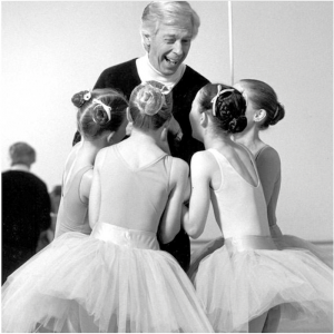 Colin Peasley with young dancers… dancing the title role. 