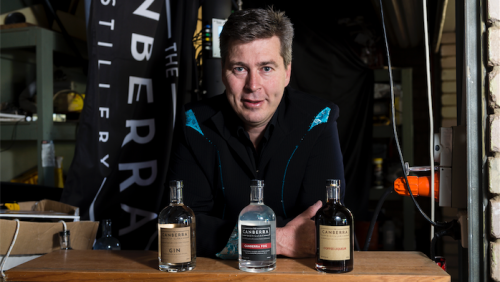 Tim Reardon in his Kambah distillery… “I love what I do”.
