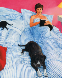Kristin Headlam, 'Self Portrait, in bed with the animals,' 1999, Tweed Regional Gallery