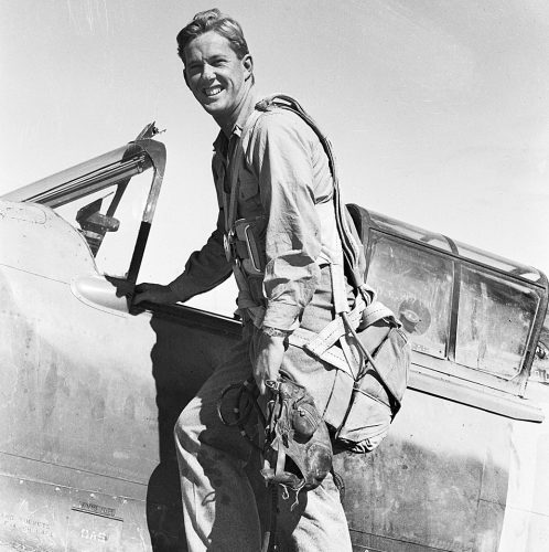 Flt-Lt Lindsay Knowles, of 3 Squadron RAAF. He was killed in a dogfight over Libya aged 24 on November 22, 1941. 