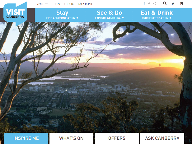 tourism canberra website