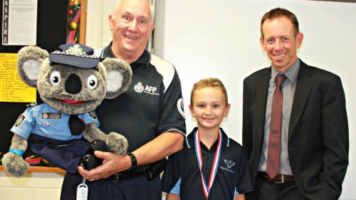Aaron Zorzi, of Evatt Primary’s Year 3, awarded for bravery