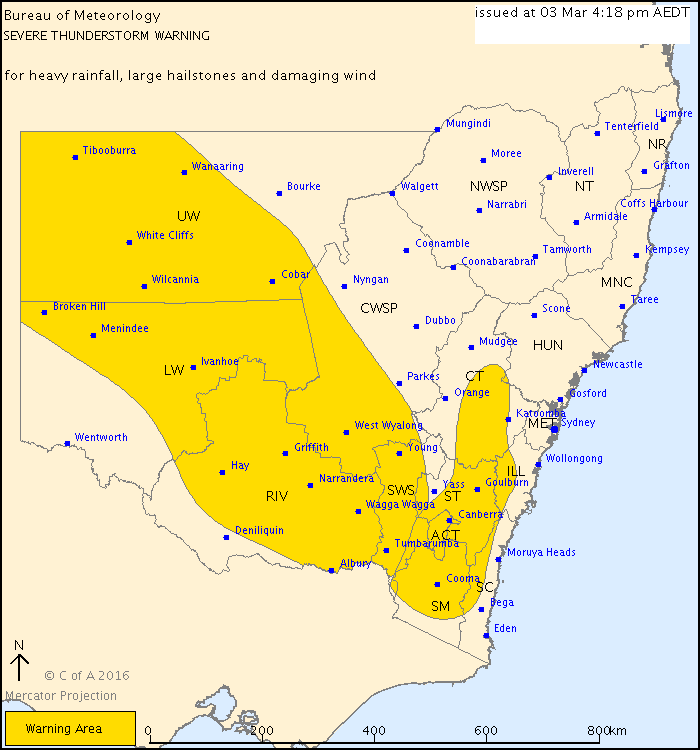 Severe thunderstorm warning for Canberra | Canberra CityNews