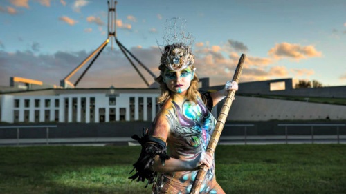 Fundraising bodypainting calendar comes to Canberra