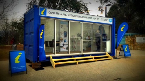 A popup visitor centre for Canberra