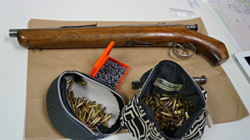 Gun and bullets found in stolen Prado in Amaroo