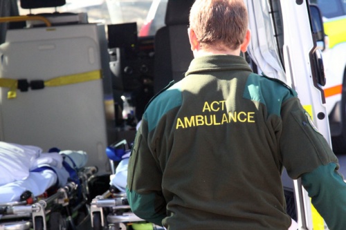 Ambulance dashes to Ainslie car crash