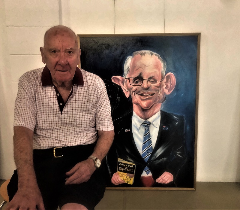 Peter Batey with ‘Unveiling’ by Mark Tippett | Canberra CityNews