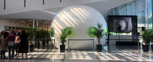 Airport blows up inflatable pods of possibility