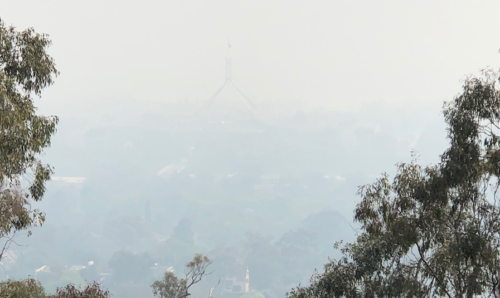 The national capital patiently waits for smoke to lift