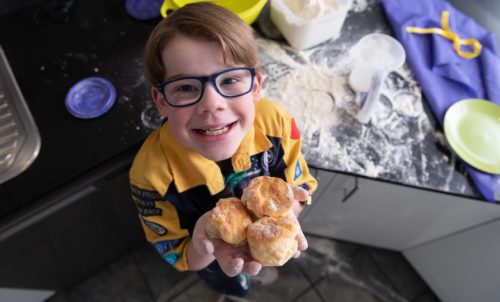 Ashton brings flour power to his fun fundraising