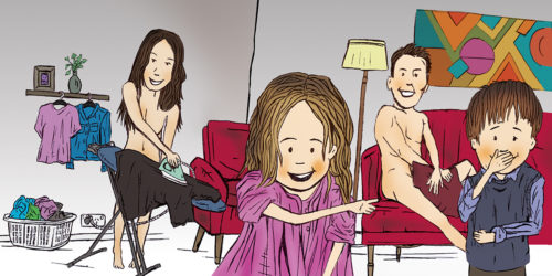 Oh, look, it’s the ‘naked house’ family!