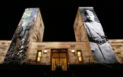 Memorial reimagines Anzac Day with a visual display