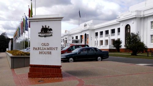 Man smashes his way into Old Parliament House