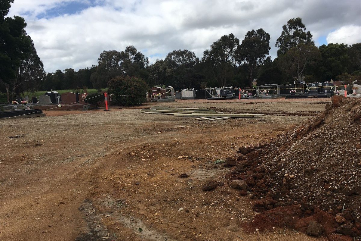 Cemetery shock as landscaping lost to expansion