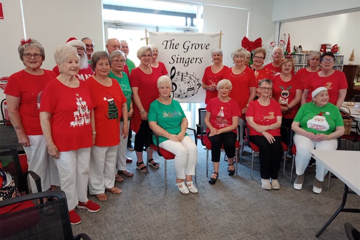 Village choristers sing their cares away