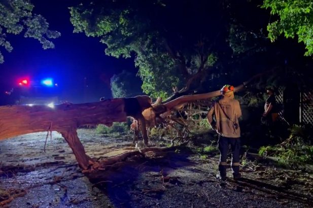 Crews work overnight on hundreds of storm calls for help