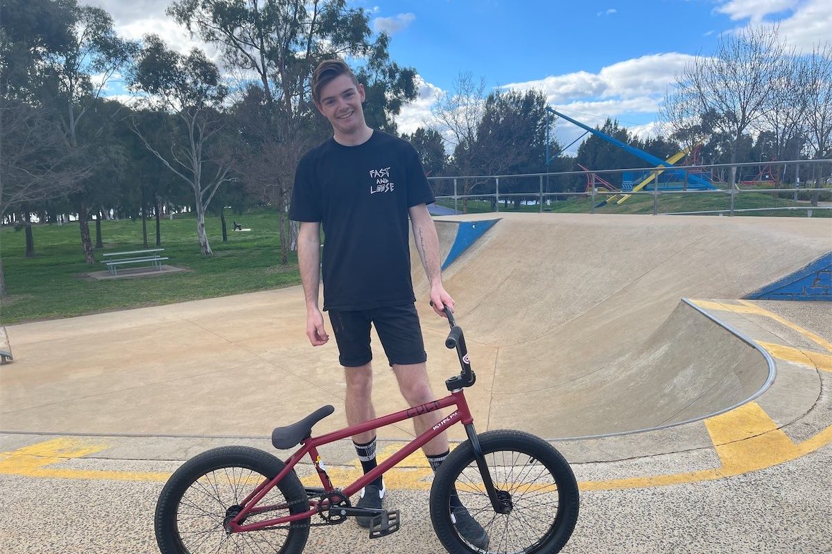 Let there be light, says Liam… at the skatepark