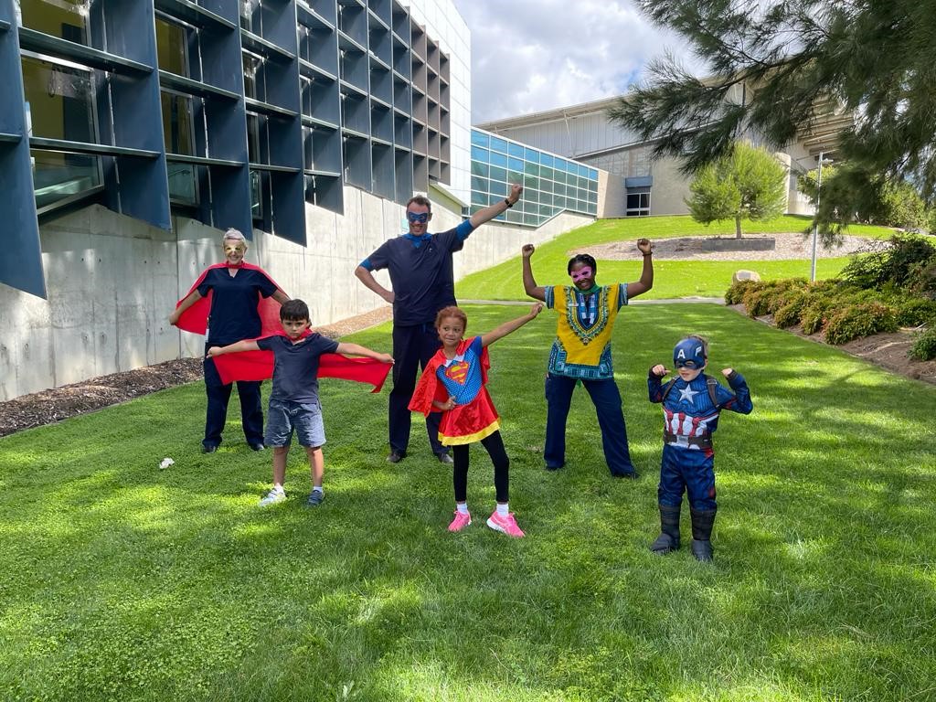 Superheroes called in to help vaccinate children