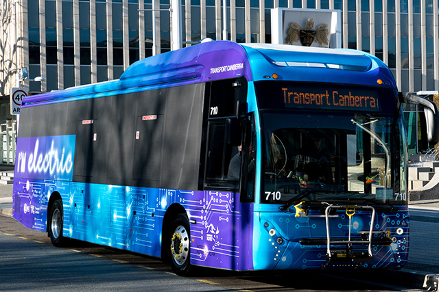 ACT’s first zero-emissions bus hits the road