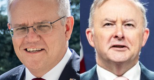 Morrison talks risk, Albanese spruiks opportunity