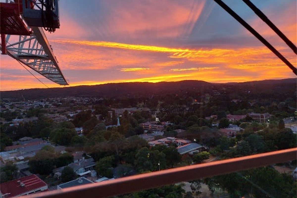 Eddie’s ‘office’ has the best view in Queanbeyan