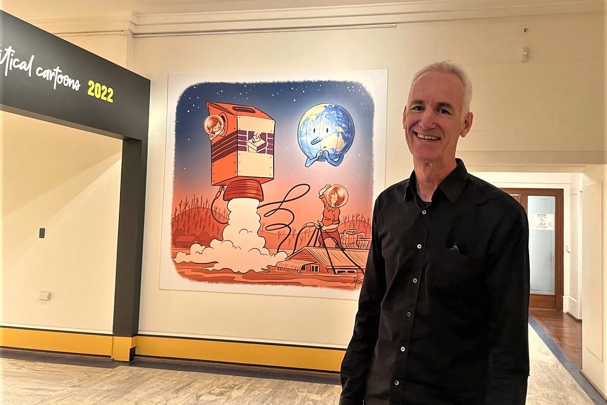 Cartoon display goes ‘off the planet’