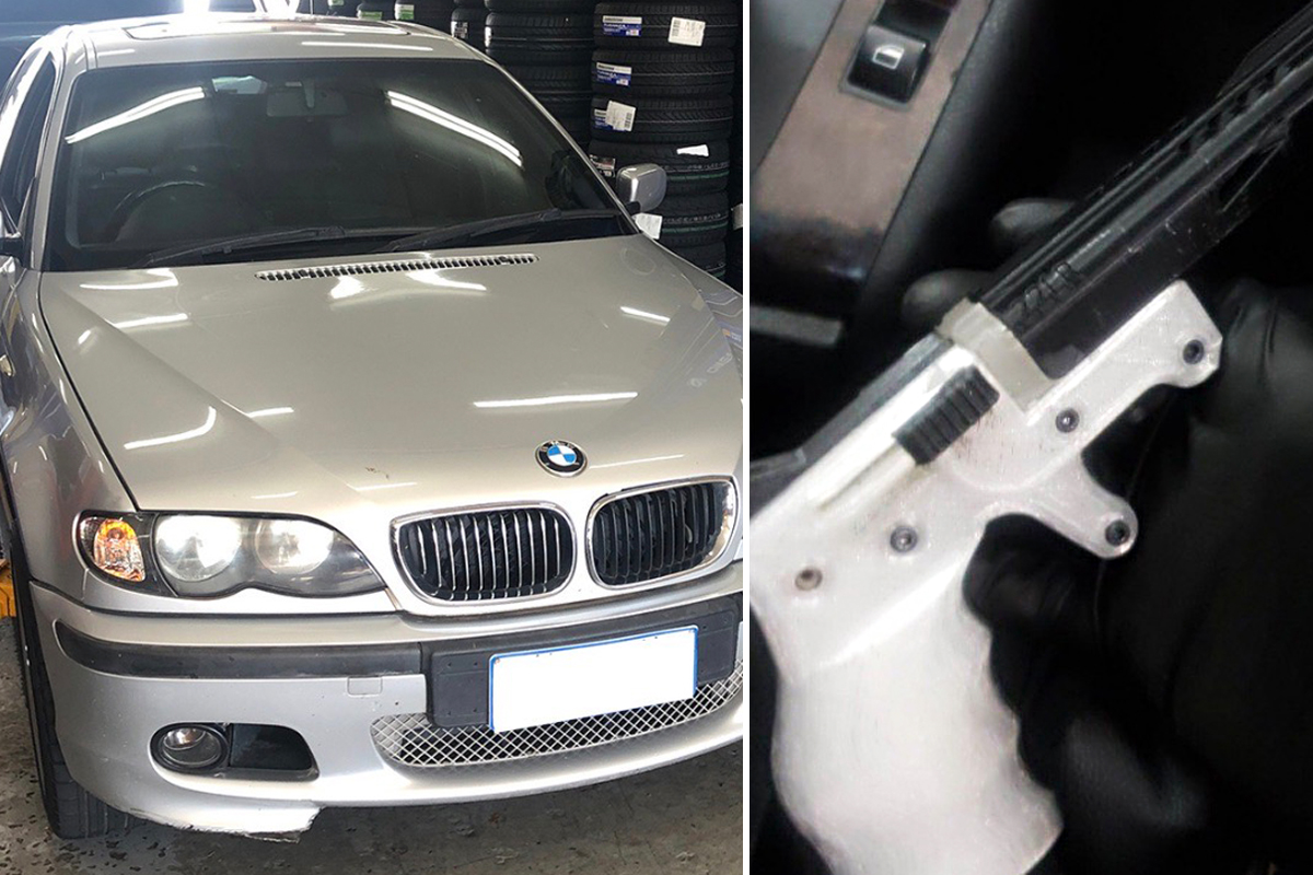 Mechanic finds gun hidden in BMW