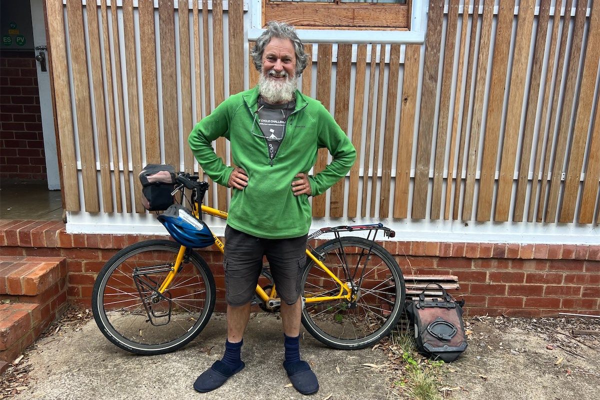 Solo cyclist readies for charity ride to Singapore