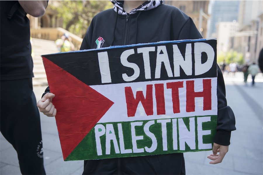 Palestinian supporters take to the nation’s streets