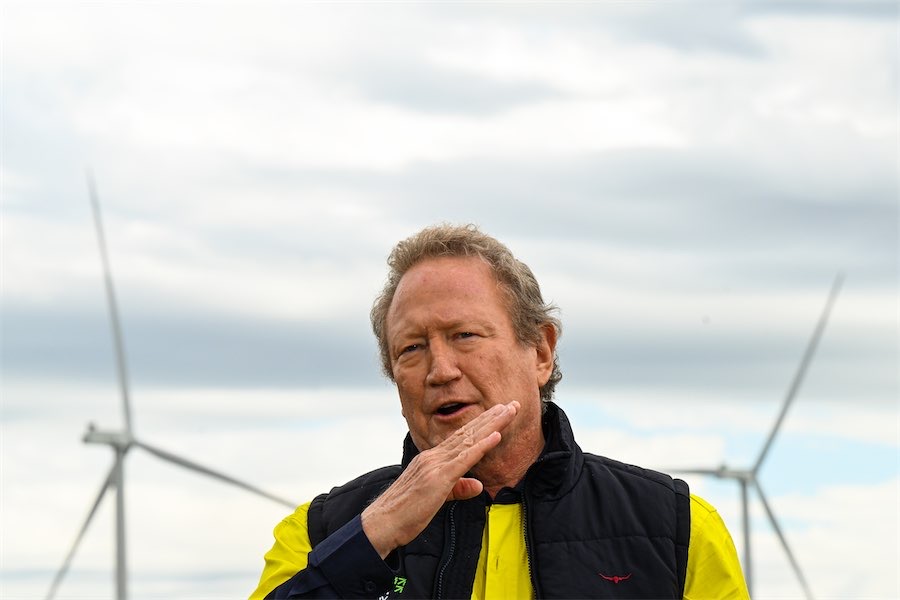 Forrest makes pitch as wind-turbine giant