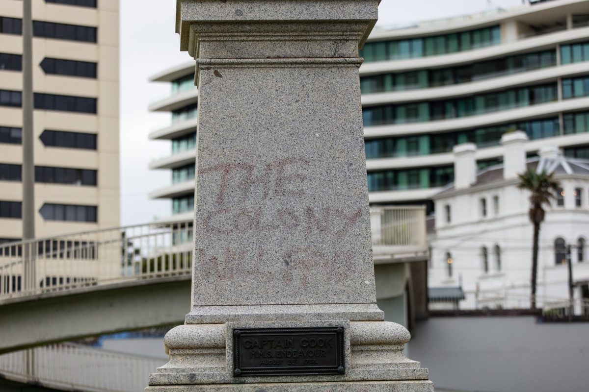 Captain Cook statue hacked, Queen memorial vandalised