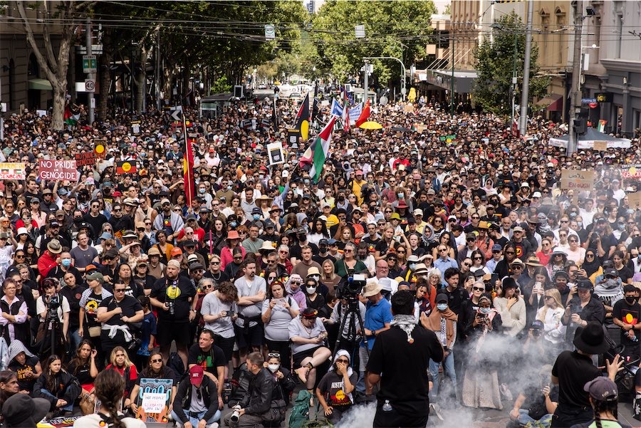 Thousands turn out for Invasion Day protests