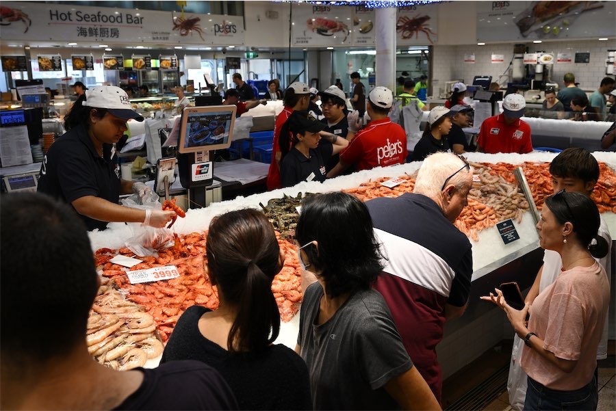 Crowds shell out for seafood as Easter egg prices crack