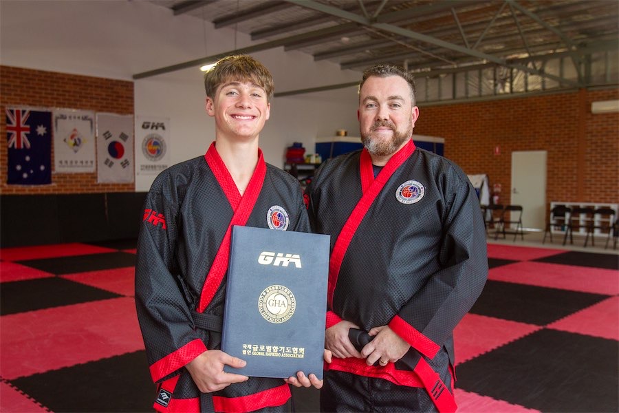 Teen Hunter throws everything into his black belt 