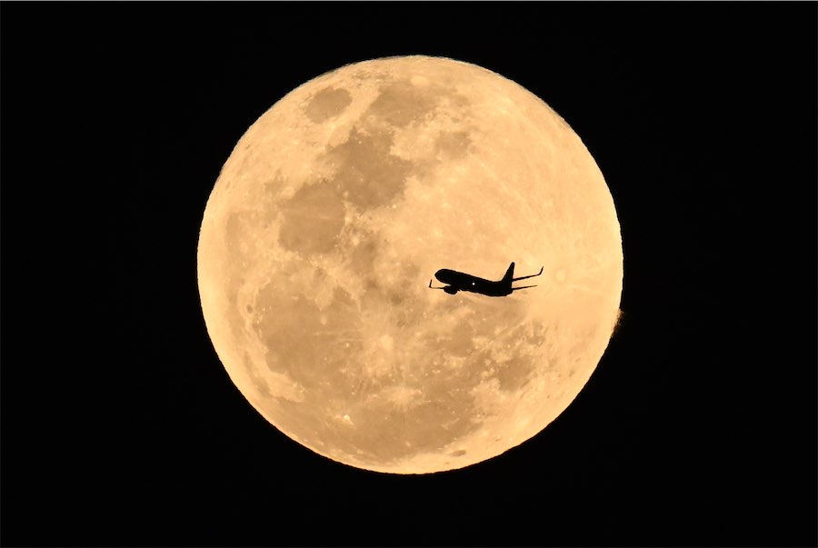 ‘Harvest’ supermoon lights up Australian night skies