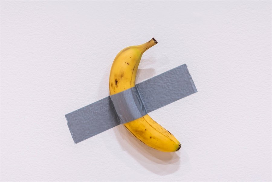 Man who bought banana art for $9.5 million eats it